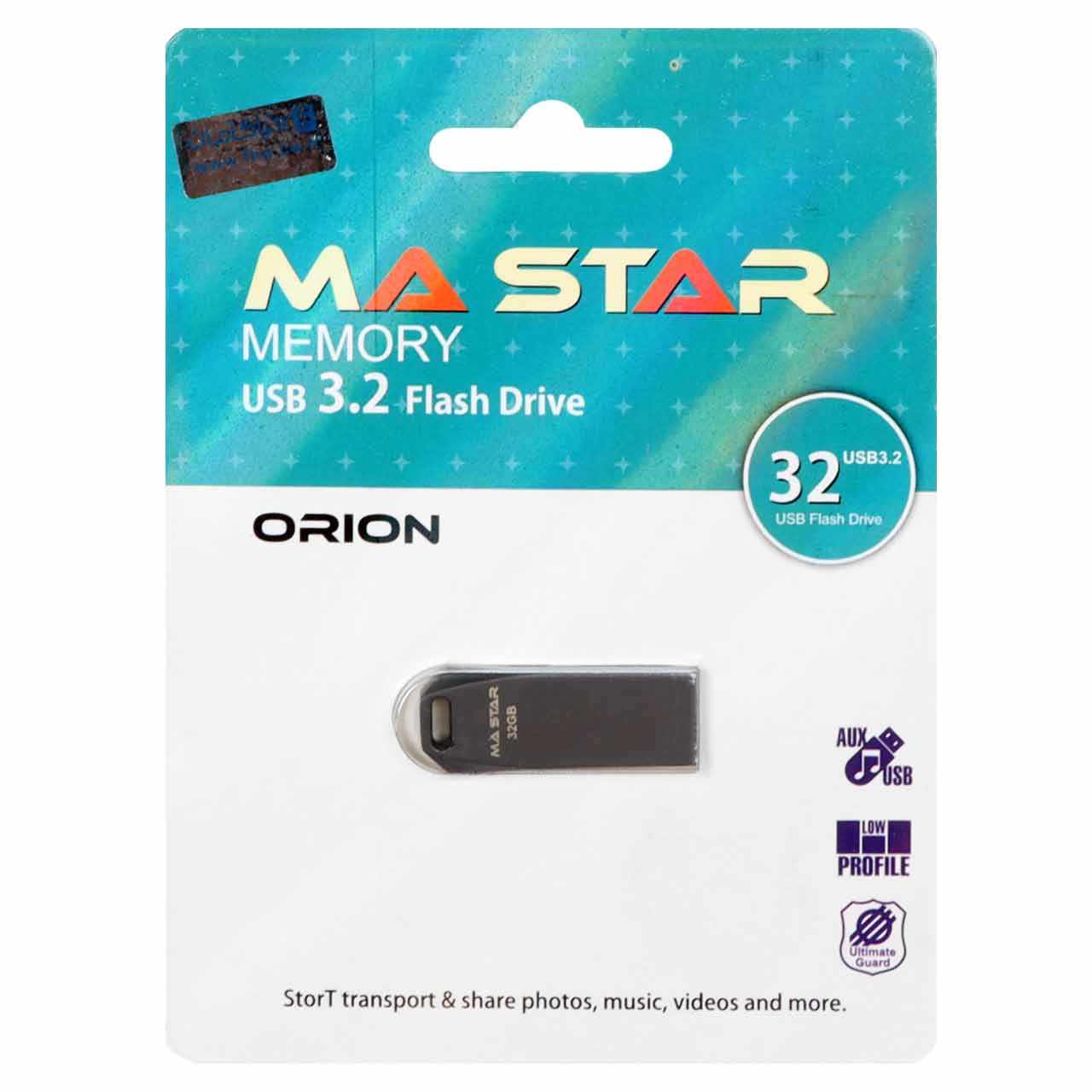 MA Star Orion USB 3.2 Flash Memory - 32GB - خاکستری (گارانتی فراگامان)