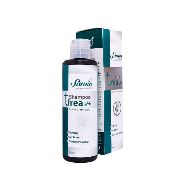 شامپو 5 درصد اوره مناسب موی خشک ثمین 200 میلی لیتری