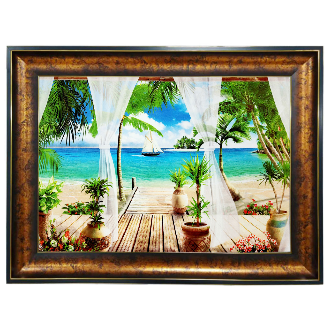 تابلو فرش با زیبا ترین قاب