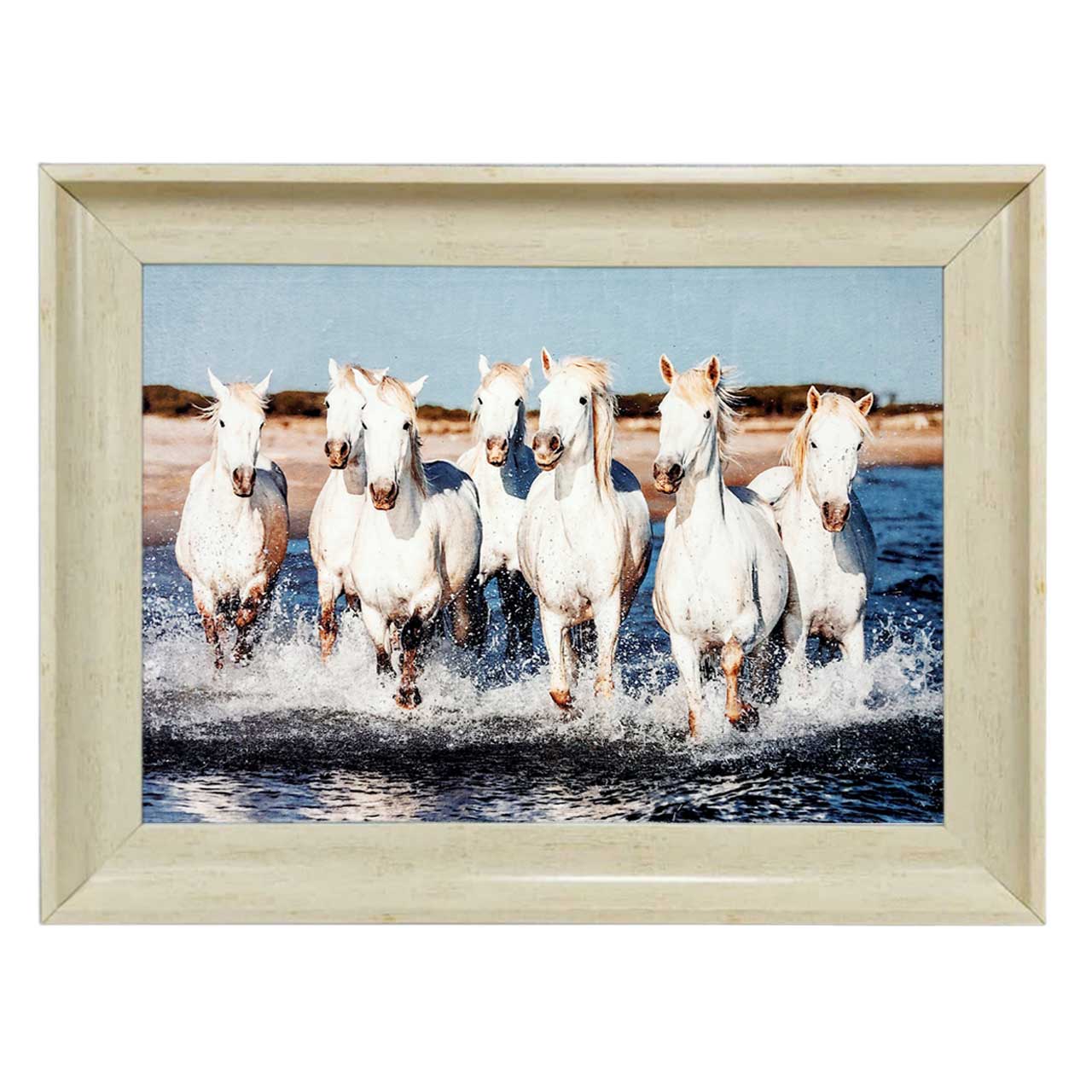 تابلو فرش چاپی طرح اسب کد 14048 سایز 70×50 سانتی متری