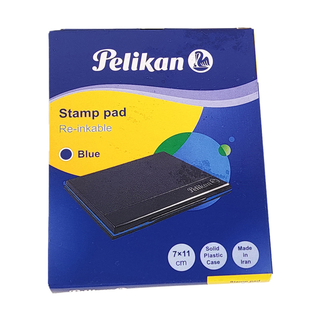 استامپ آبی پلیکان سایز 7×11 سانتی متری