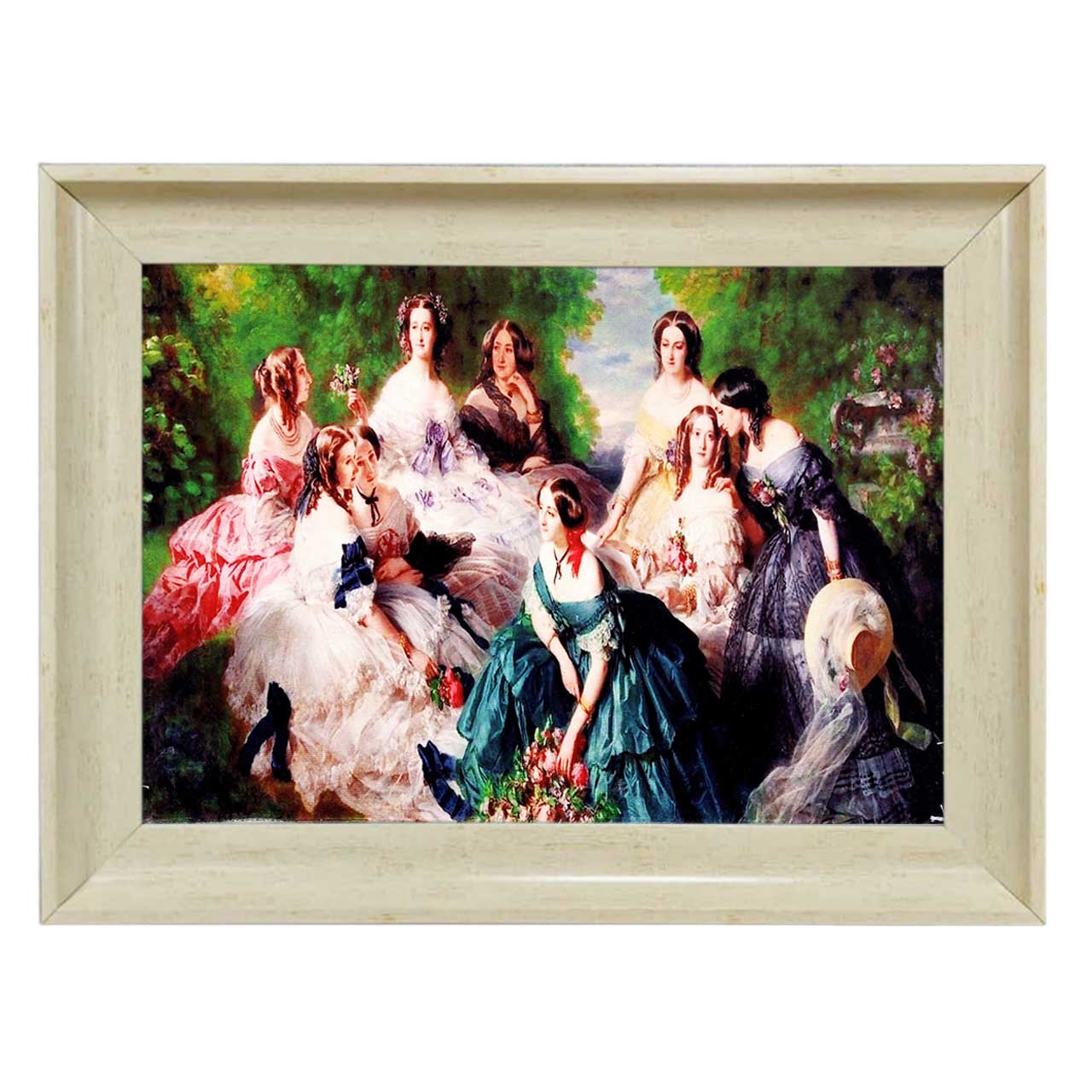 تابلو فرش چاپی طرح بانو کد 11062 سایز 70×50 سانتی متری