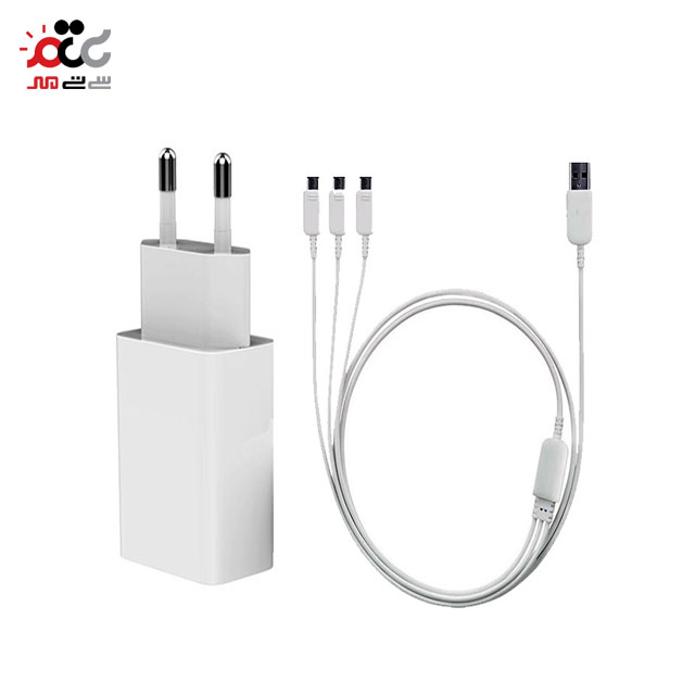 شارژر اسکای دلفین مدل SC36E به همراه کابل شارژ لایتنینگ/MicroUSB/USB-C