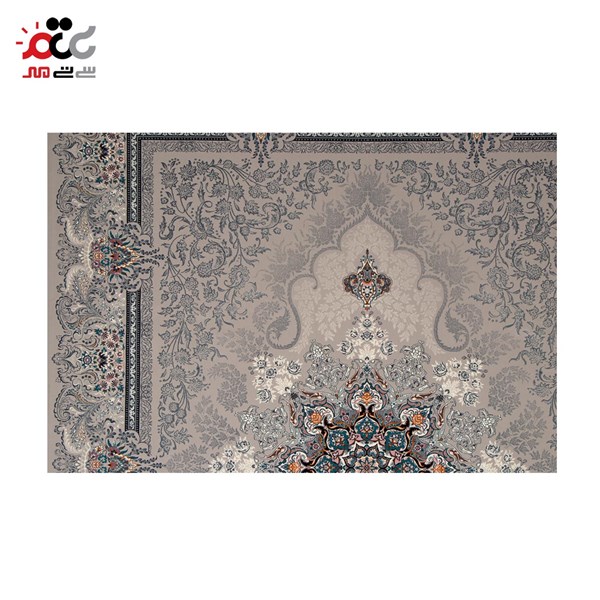 فرش ماشینی مدل دنیز نقره ای
