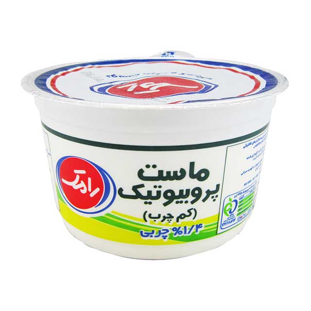 ماست پروبیوتیک کم چرب رامک 500 گرمی