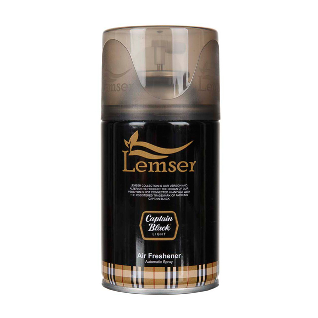 اسپری خوشبو کننده هوا لمسر مدل کاپیتان بلک 250 میلی لیتری
