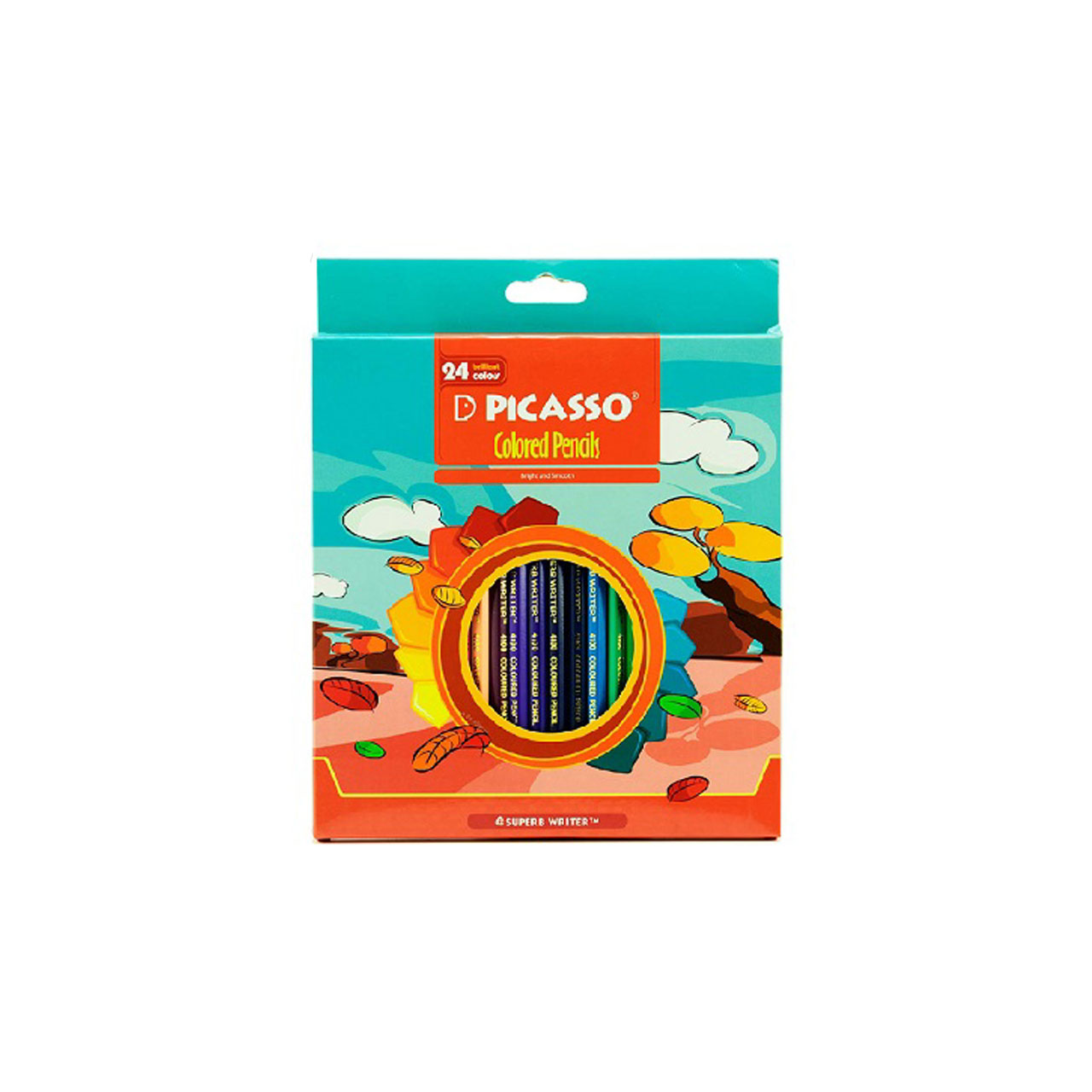 مداد رنگی جعبه ای پیکاسو بسته 24 عددی