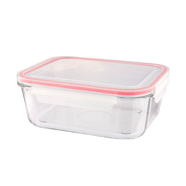 ظرف مستطیل شیشه ای لیمون 1.7 لیتری