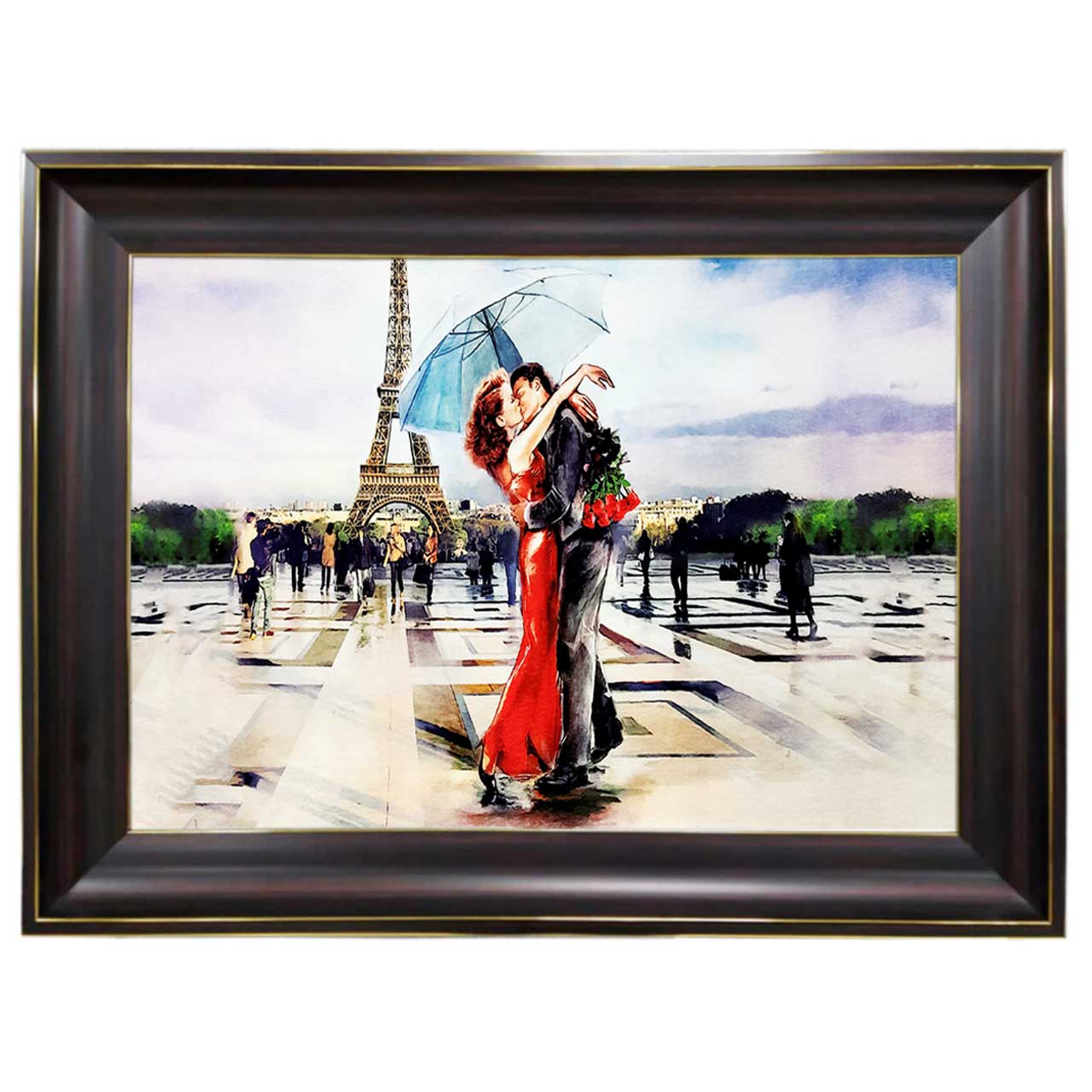 تابلو فرش چاپی طرح پاریس کد 13304 سایز 100×50 سانتی متری