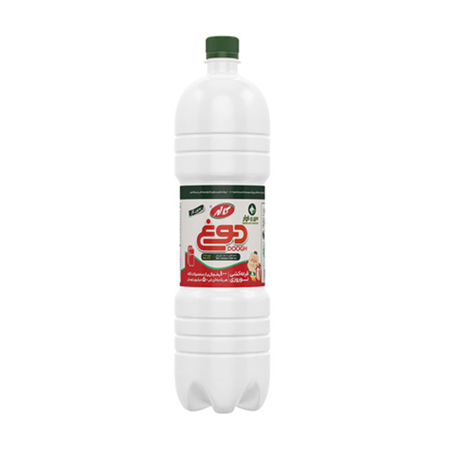 دوغ بدون گاز کاله با طعم سیر و خیار 1500 میلی لیتری