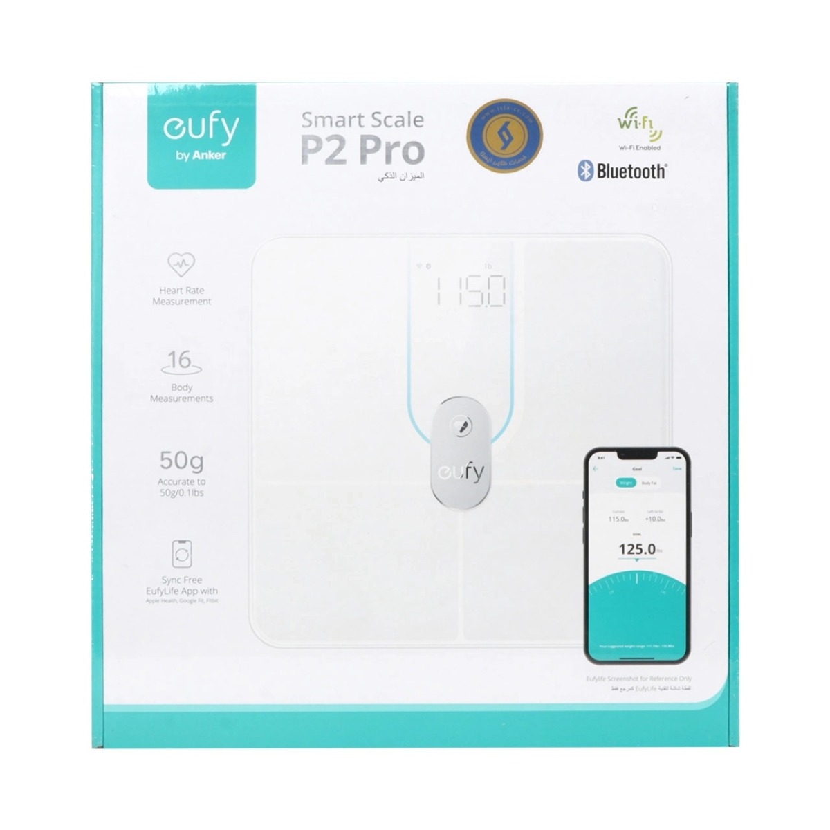 ترازو هوشمند ANKER مدل Eufy Smart Scales P2 PRO T9149K21 - سفید (گارانتی 18 ماهه شرکتی)
