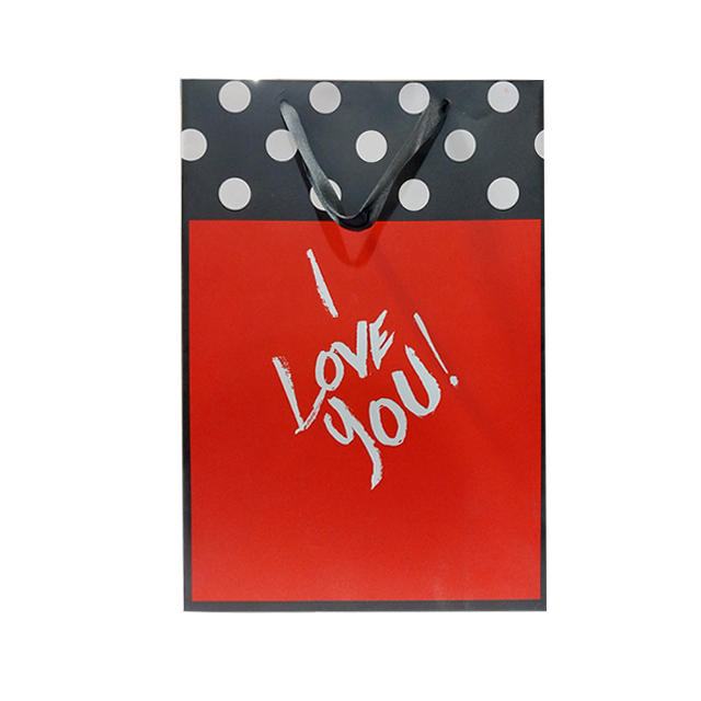 قشنگترین ساک هدیه  طرح I LOVE YOU