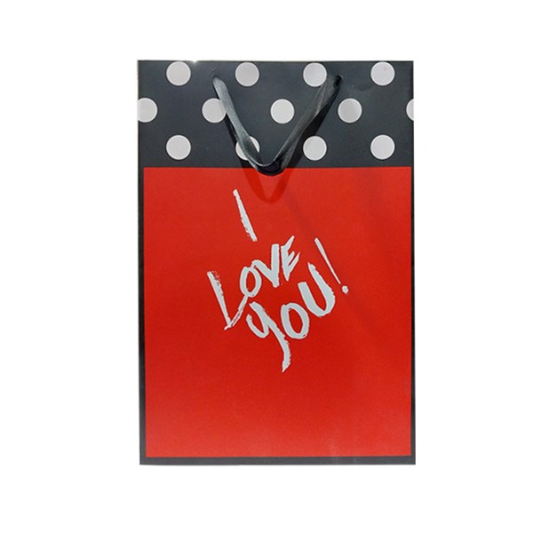 ساک هدیه  طرح I LOVE YOU