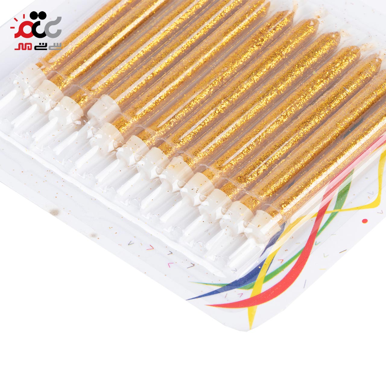 شمع اکلیلی طلایی پارسیان بسته 12 عددی