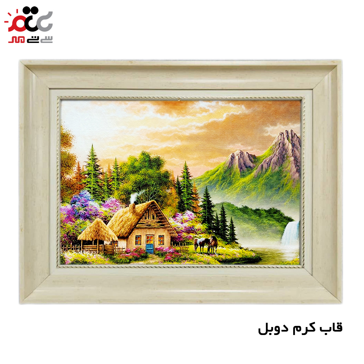 تابلو فرش چاپی طرح منظره کد 10024 سایز 50×35 سانتی متری