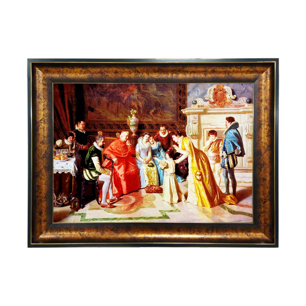 تابلو فرش چاپی طرح پاپ کد 11015 سایز 50×35 سانتی متری