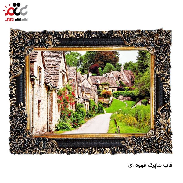 تابلو فرش طرح منظره کوچه بهاری کد 10094 سایز 100*70 سانتی متری