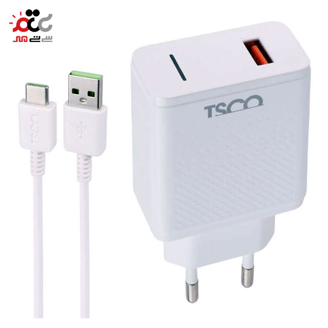 خرید شارژر دیواری تسکو مدل TTC 64 به همراه کابل تبدیل USB-C