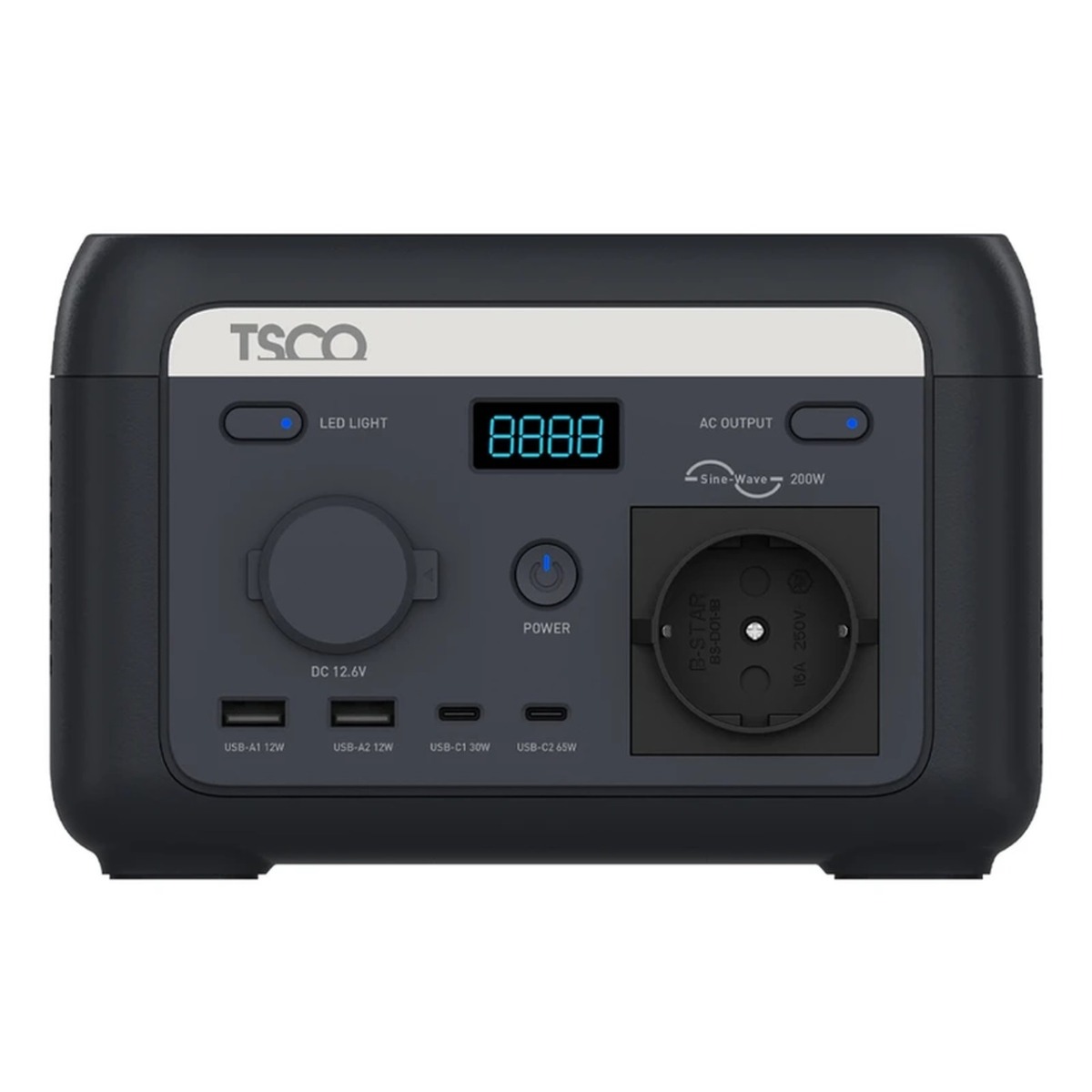 پاور استیشن TSCO 40000mAh مدل TST 201 200W - مشکی
