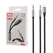 کابل 1.2 متری Earldom Aux To Aux & Lightning مدل ET-Aux70 - مشکی