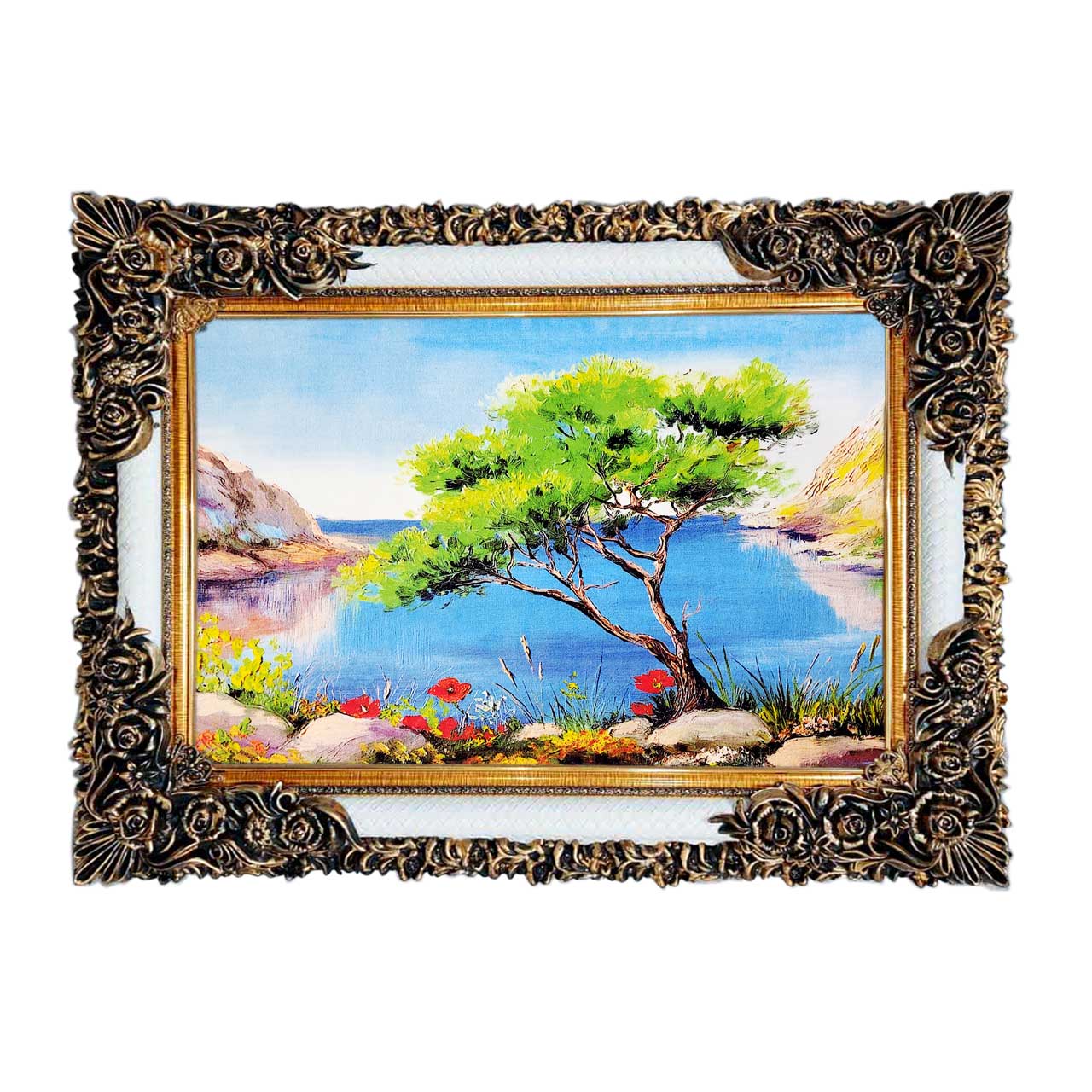 تابلو فرش با زیبا ترین قاب