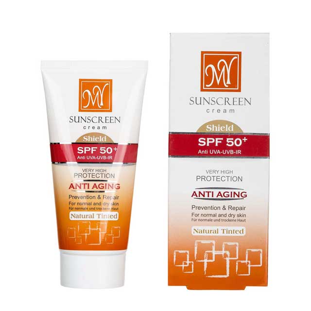 کرم ضد آفتاب و ضد چروک 50 درصد مای مدل natural tinted حجم 50 میلی لیتری