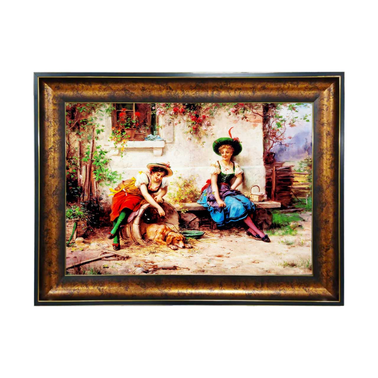 تابلو فرش چاپی طرح مزرعه کد 11047 سایز 50×35 سانتی متری