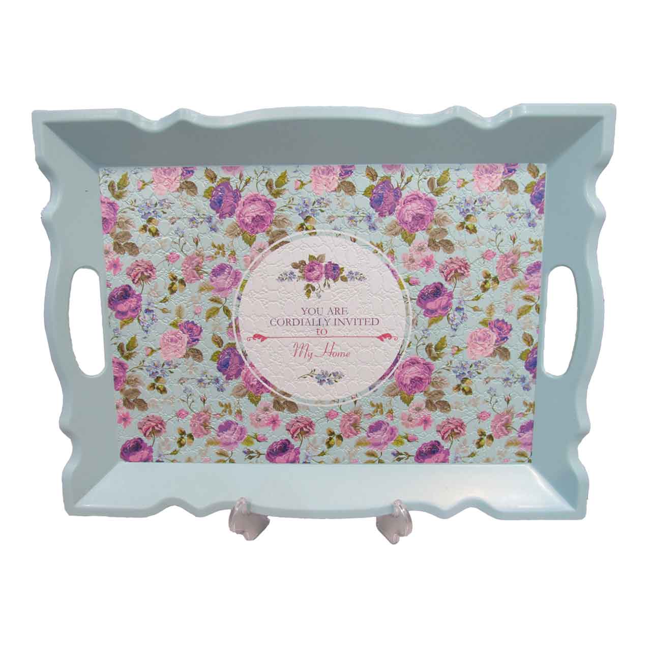 سینی پلاستیک مدل لب گنکره سایز بزرگ کد 8009