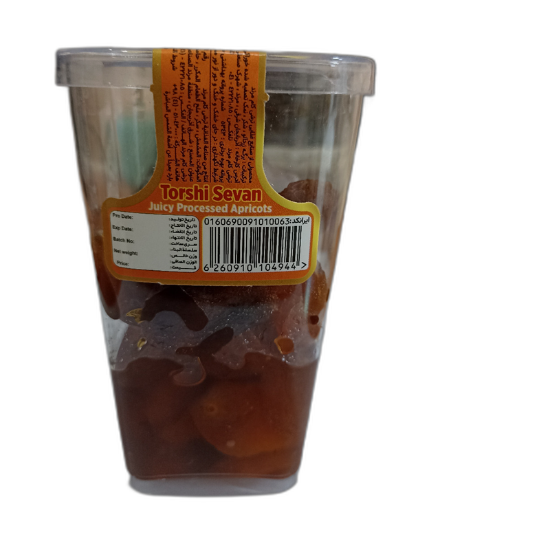 برگه زرد آلو لیوانی دانه دانه ترشی سون 140 گرمی