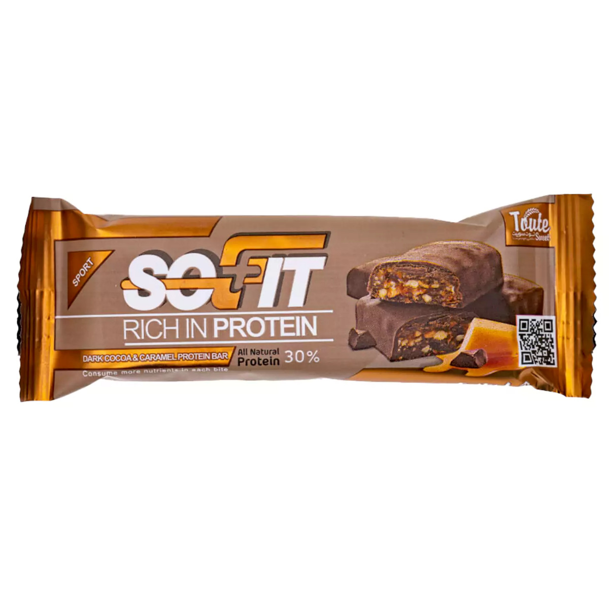 پروتئین بار کاراملی سوفیت 45 گرمی