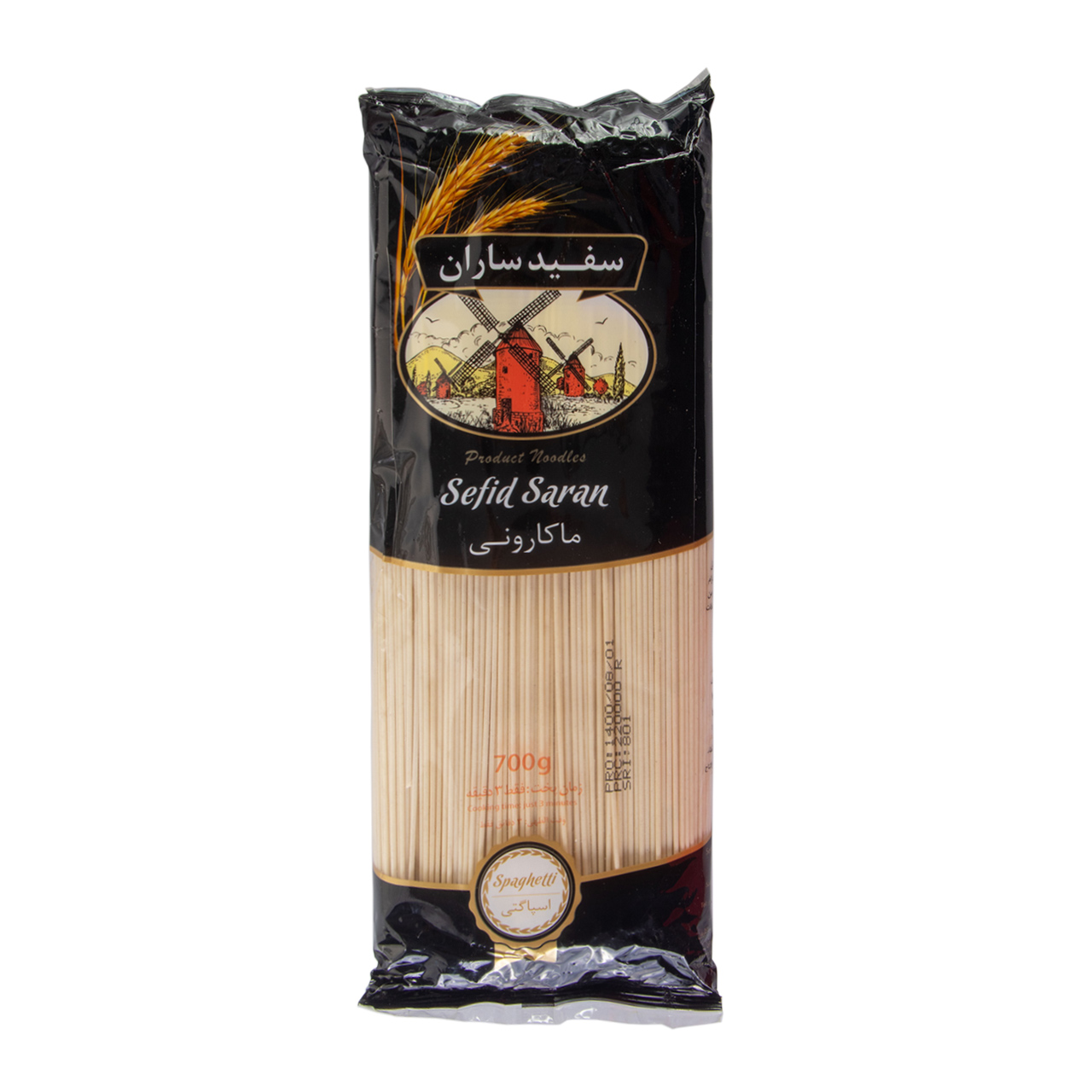 ماکارونی سبوس دار سفید ساران 700 گرمی