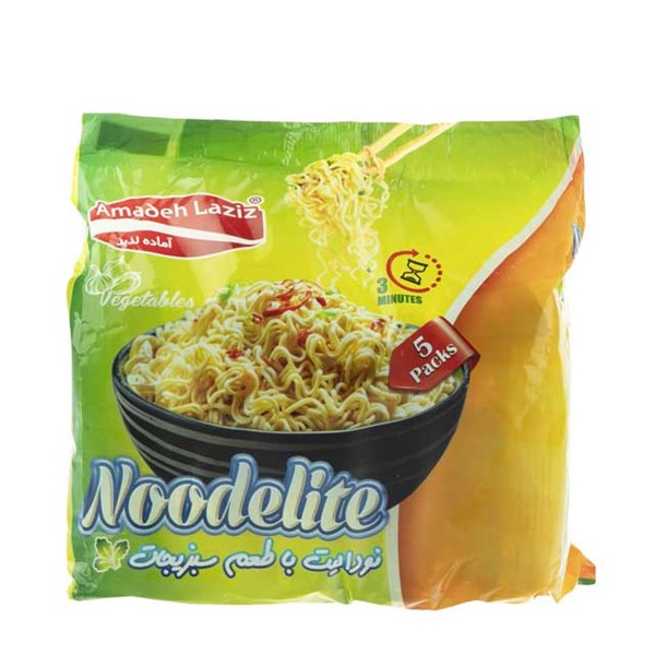 نودالیت با طعم سبزیجات آماده لذیذ بسته 5 عددی
