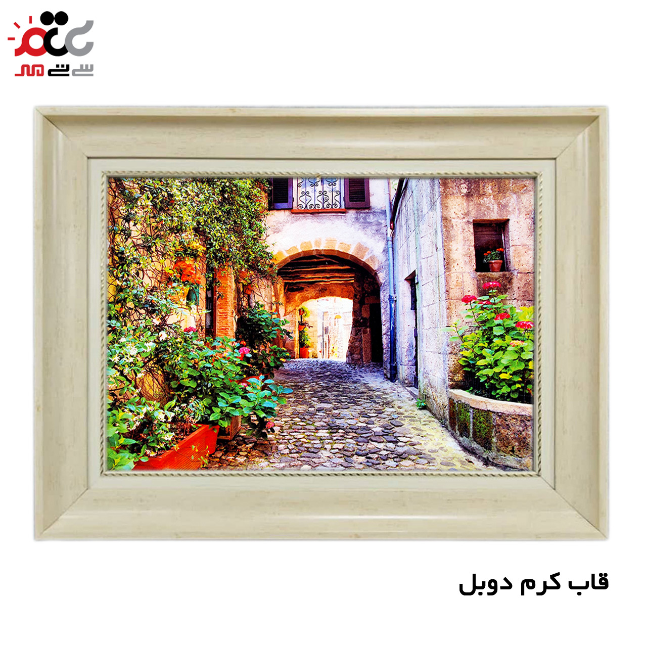 تابلو فرش چاپی طرح کوچه باغ کد 10215 سایز 100×50 سانتی متری