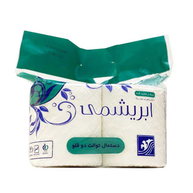 دستمال توالت ابریشمی بسته 2 عددی