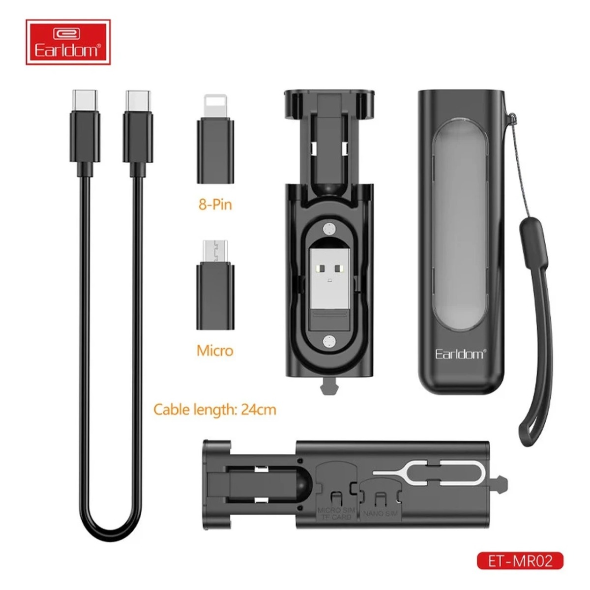 مجموعه لوازم جانبی موبایل Earldom مدل ET-MR02 60W - مشکی