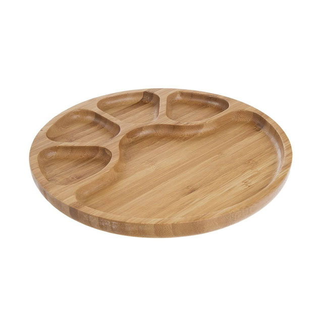 اردور خوری چوبی گرد پنج خانه  کد 8459