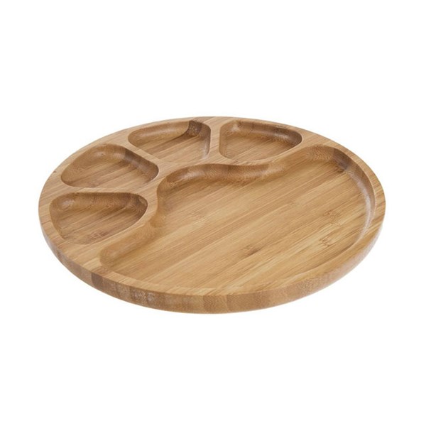 اردور خوری چوبی گرد پنج خانه کد 8459