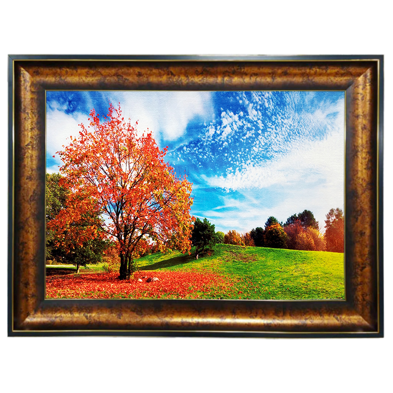 تابلو فرش چاپی طرح منظره کد 10036 سایز 100×50 سانتی متری