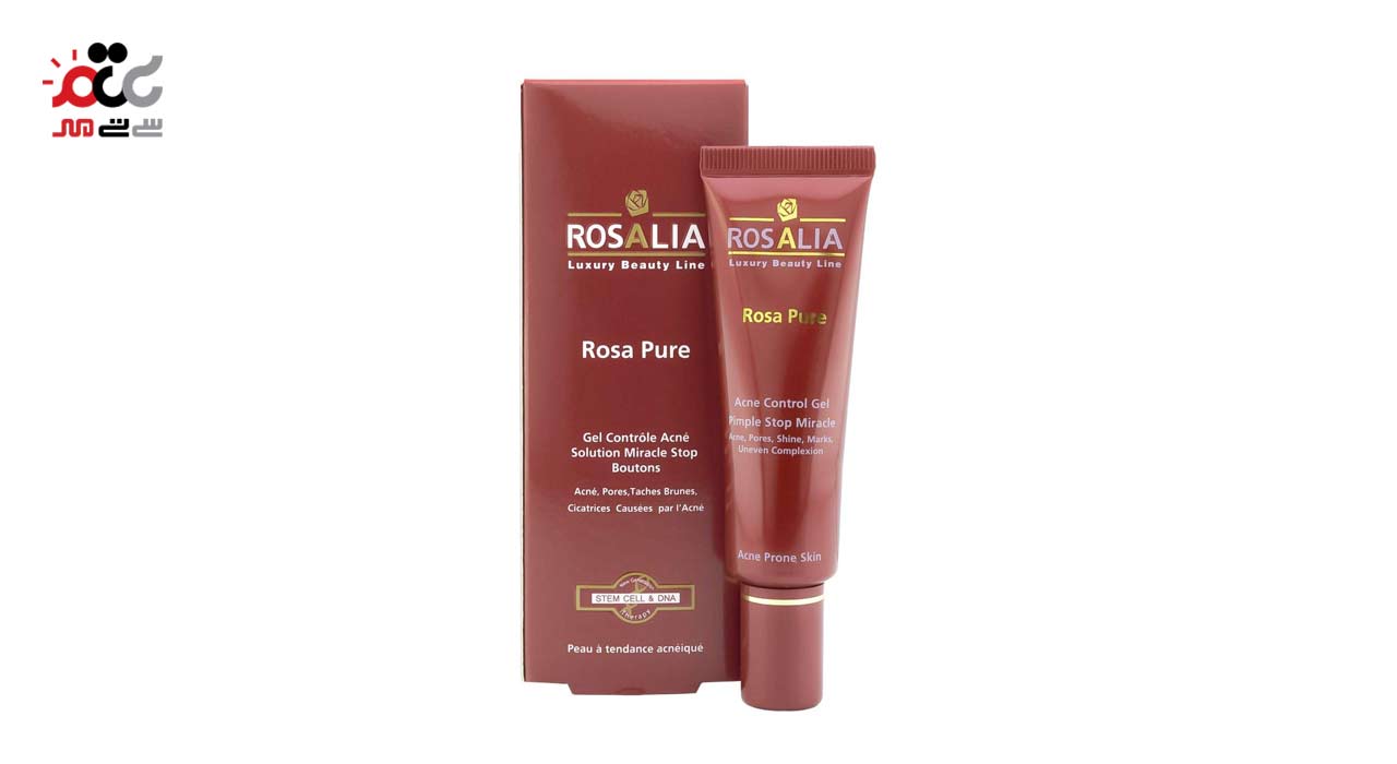 ژل ضد آکنه رزالیا مدل Rosa Pure حجم 30 میلی لیتری