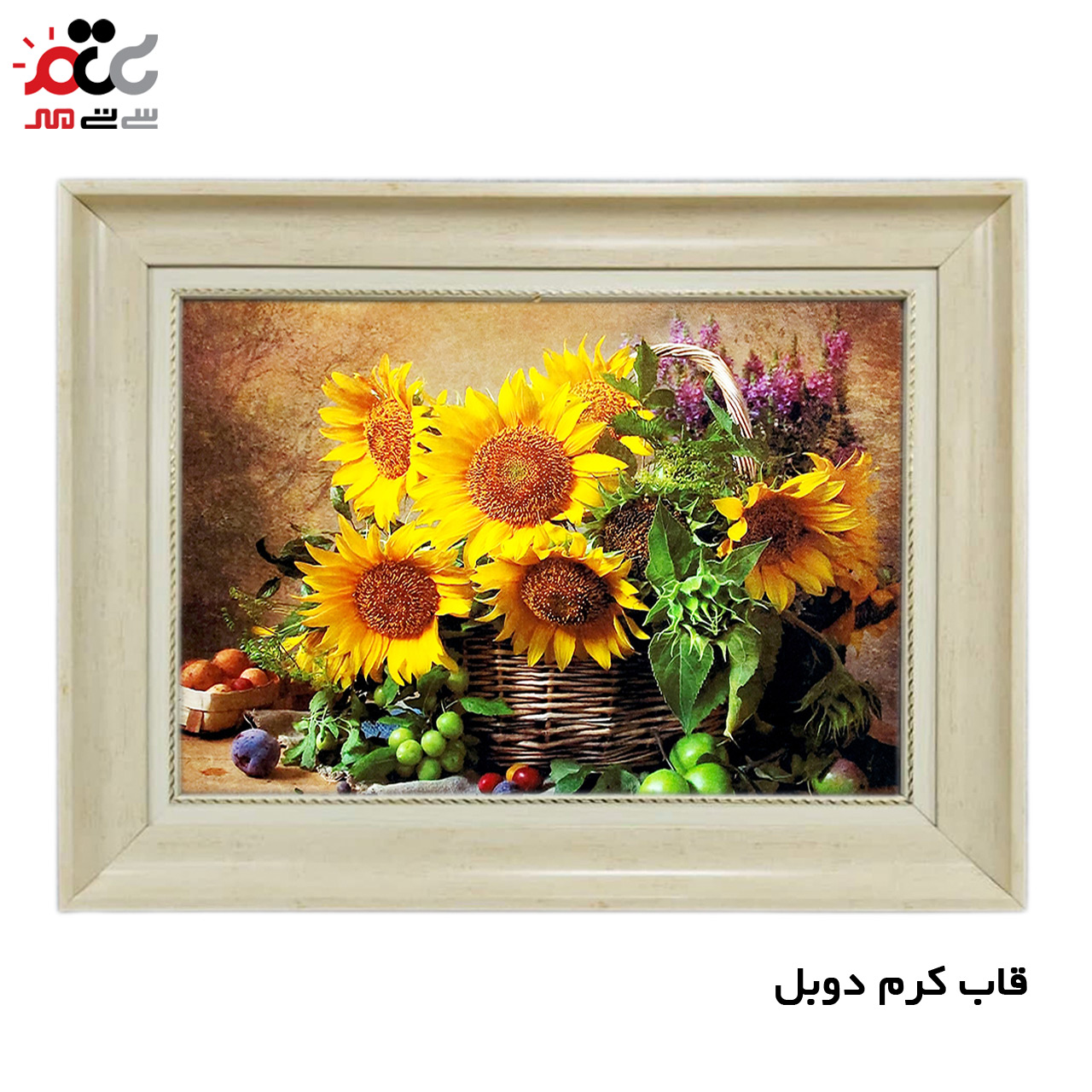 تابلو فرش چاپی طرح گل کد 12004 سایز 100×50 سانتی متری