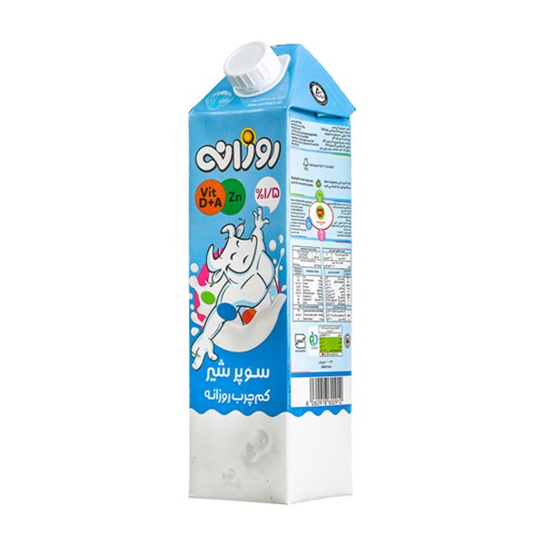 سوپر شیر کم چرب 1/5 درصد چربی روزانه 1000 میلی لیتری