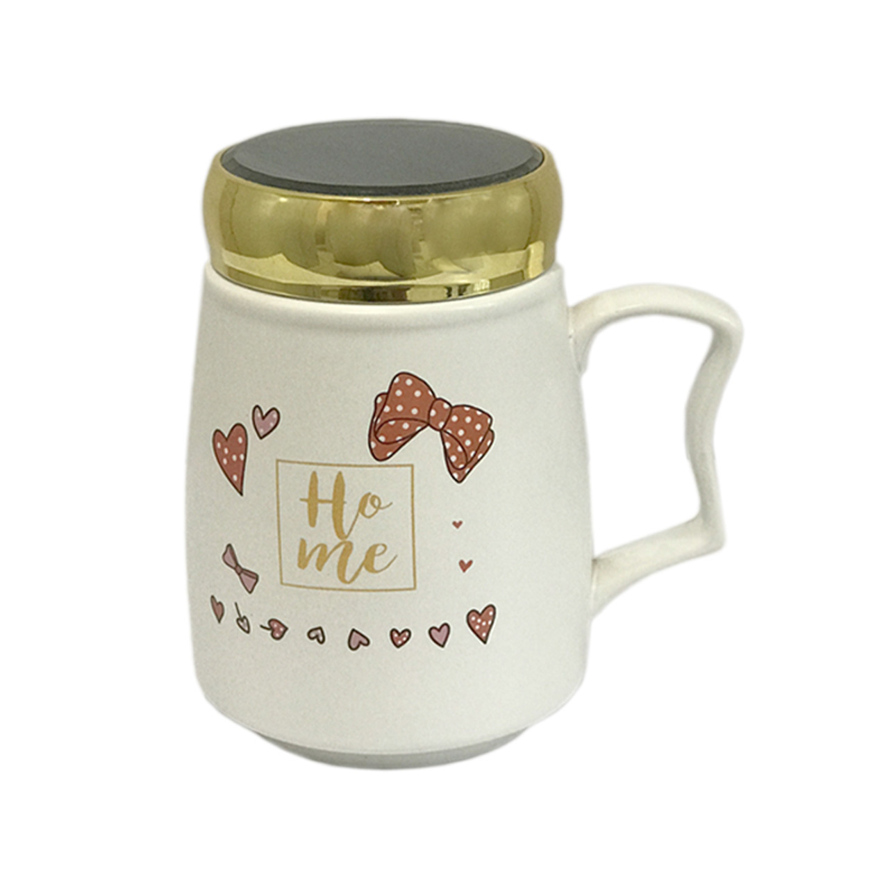 ماگ درب پیچی طرح پاپیون