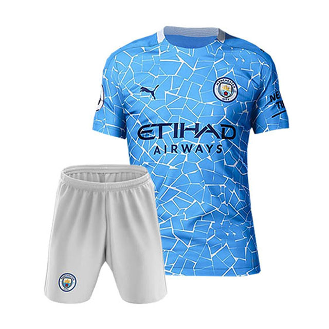 ست تی شرت و شلوارک ورزشی مردانه طرح منچستر سیتی مدل 2021