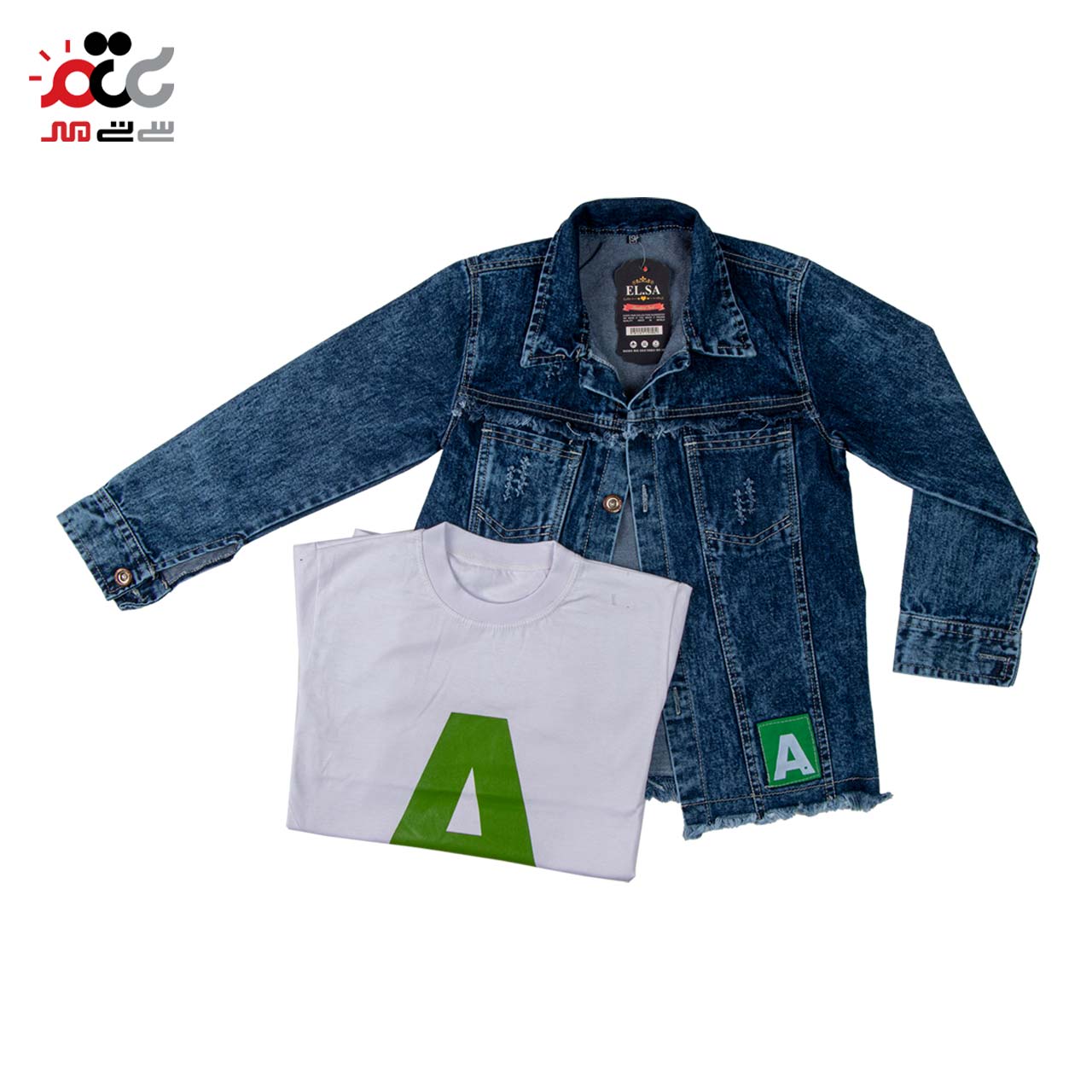 ست بچگانه جین مدل دو تیکه کد 80