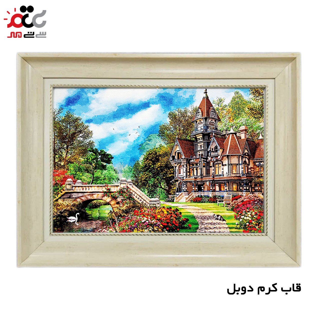 تابلو فرش چاپی طرح منظره کد 10134 سایز 50×35 سانتی متری