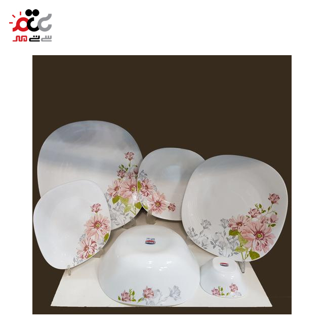 سرویس غذاخوری  آرکوپال 26 پارچه مورانو مدل  مکبث صورتی
