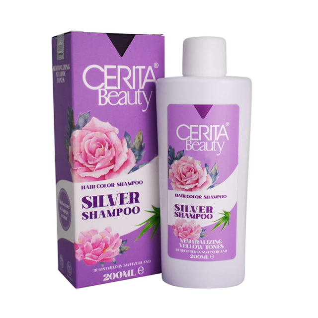 شامپو رنگساژ سیلور مخصوص موهای زرد سریتا 200 میلی لیتری