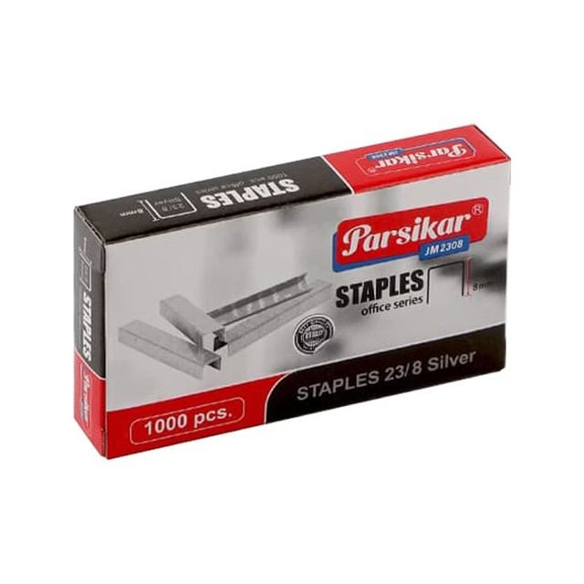 سوزن منگنه پارسیکار  سایز 23/8 بسته 1000 عددی