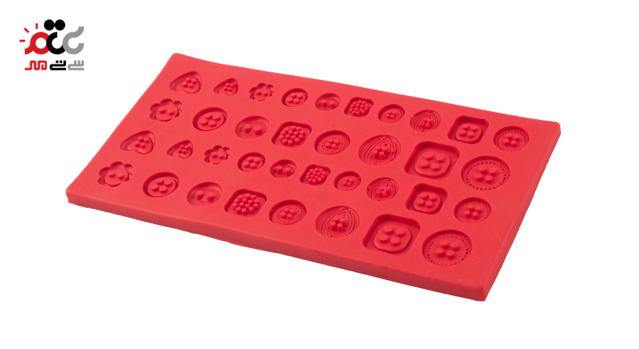 قالب مولد فوندانت سیلیکونی سورناپارت طرح دکمه کد 1004