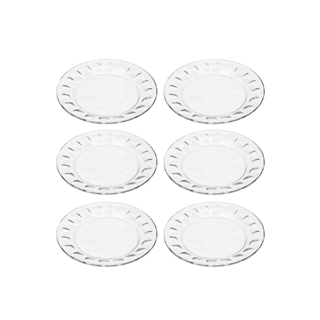 پیش دستی شیشه ای کاوه مدل مروارید 6 عددی